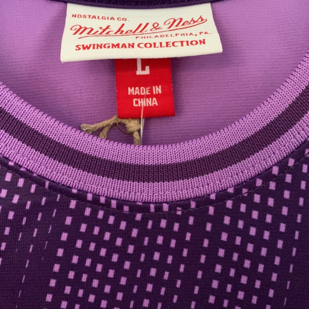 Rare Vince Carter Raptors HWC Mitchell & Ness Swingman Monochrome Purple Jersey - Picture 5 of 7